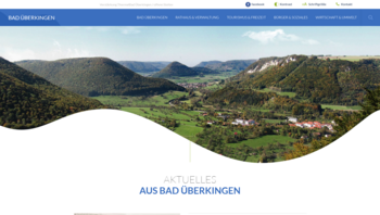 Startseite von der Homepage