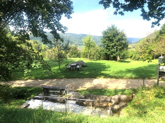 Kneippbecken bei der Skihütte